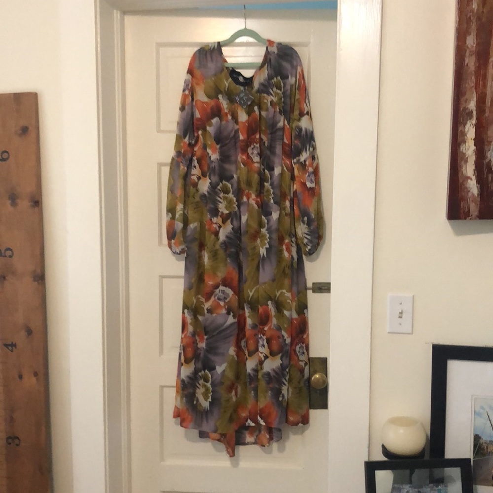 After Party by Nasty Gal sheer long dress- size S
